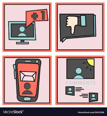 Abstract social media background with lines vector image