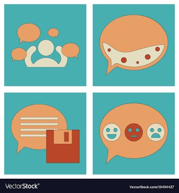 Abstract social media background with lines vector image