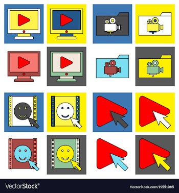 Abstract social media background with lines vector image