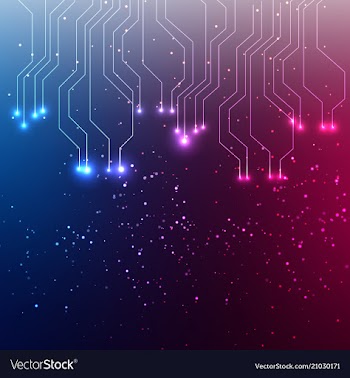 Abstract space background connection structure vector image