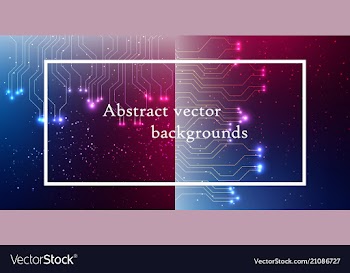 Abstract space background connection structure vector image