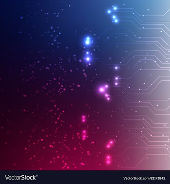 Abstract space background connection structure vector image