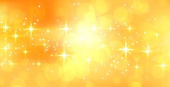 Abstract sparkling yellow banner with text space Free Vector