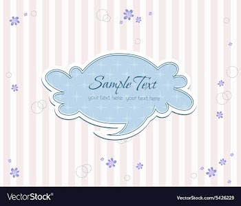 Abstract speech bubble vector image