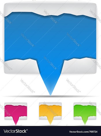  					Abstract speech bubble vector image														