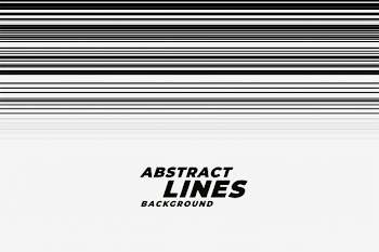 Abstract speed motion lines in black and white backgorund Free Vector