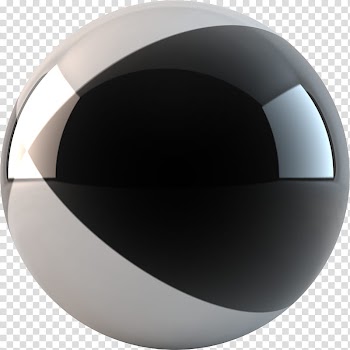 Abstract Sphere Renders , white and black ceramic plate transparent background PNG clipart