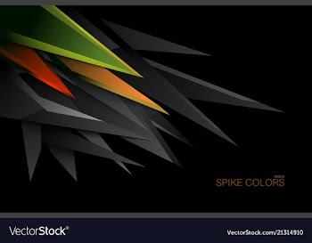Abstract spike colors vector image