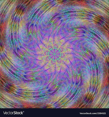 Abstract spiral fractal background vector image