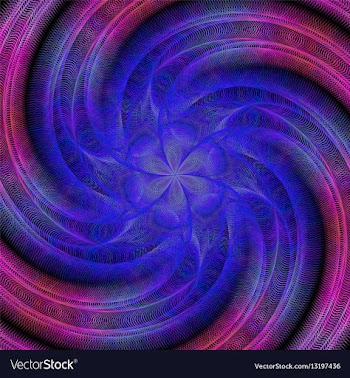 Abstract spiral fractal background vector image