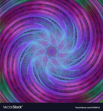 Abstract spiral fractal background vector image