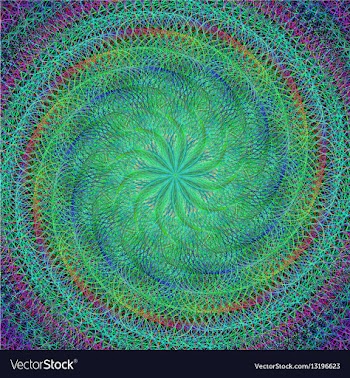 Abstract spiral fractal design background vector image
