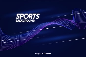 Abstract sport background with blue waves Free Vector