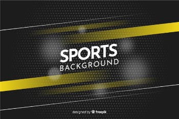Abstract sport background with yellow stripes Free Vector