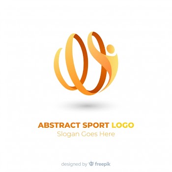 Abstract sports logotype template Free Vector