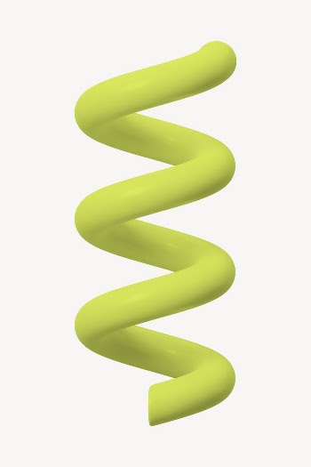 Abstract spring shape, 3D geometric | Free Photo - rawpixel