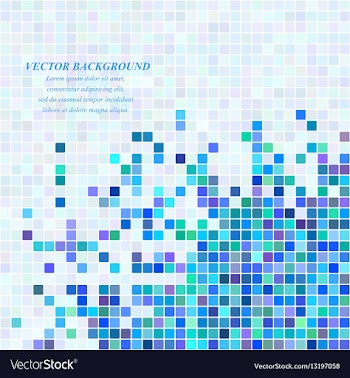 Abstract square mosaic background design vector image