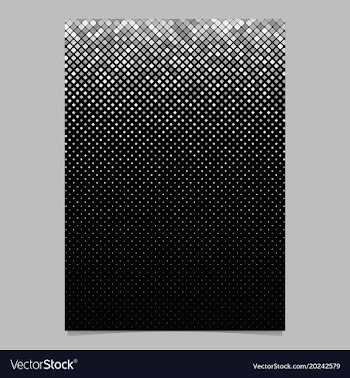 Abstract square pattern brochure design - mosaic vector image