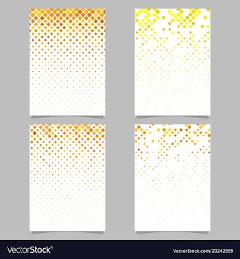 Abstract square pattern brochure template - tiled vector image