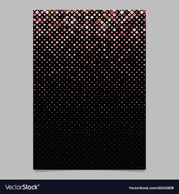 Abstract square pattern flyer design - mosaic vector image
