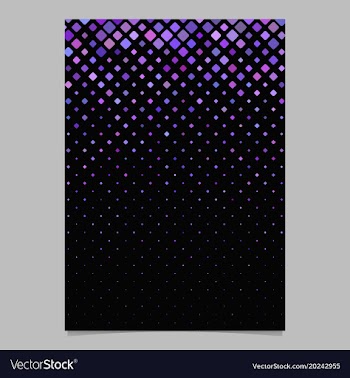 Abstract square pattern flyer template - tile vector image