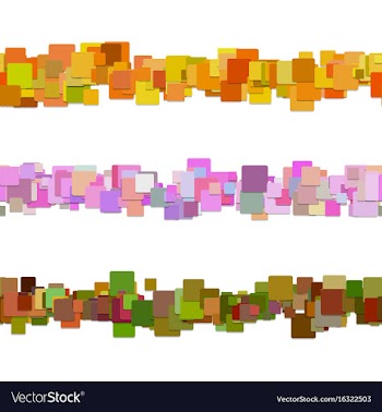 Abstract square pattern paragraph divider line vector image