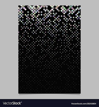 Abstract square pattern poster template - tiled vector image