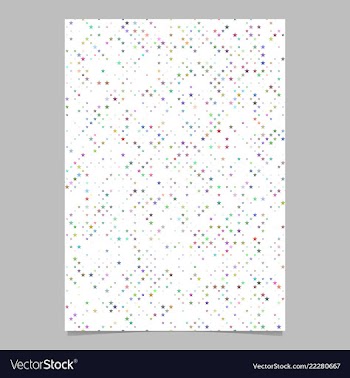 Abstract star pattern background brochure template vector image