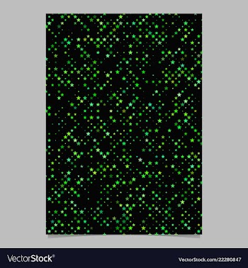 Abstract star pattern background brochure template vector image