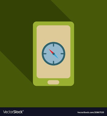 Abstract style modern and vintage mobile gadgets vector image