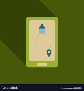 Abstract style modern and vintage mobile gadgets vector image