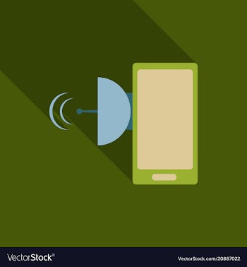 Abstract style modern and vintage mobile gadgets vector image