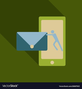 Abstract style modern and vintage mobile gadgets vector image