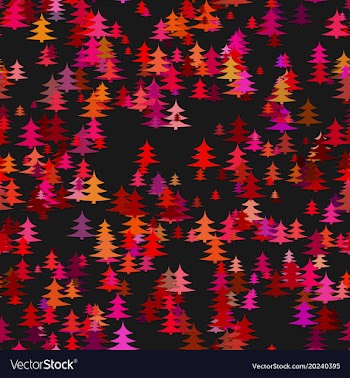 Abstract stylized chaotic pine tree background vector image