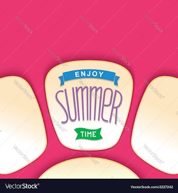 Abstract summer card design vector image