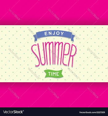 Abstract summer card template vector image