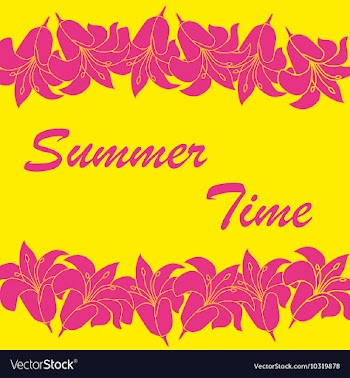 Abstract summer time background vector image