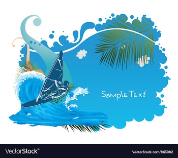 Abstract summer vector image
