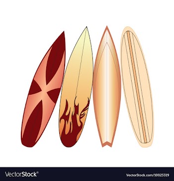 Abstract surf boards vector image