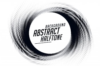 Abstract swirl grunge halftone pattern frame background Free Vector