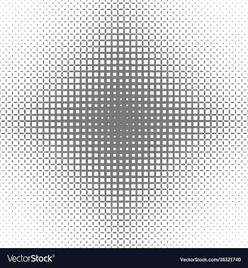 Abstract symmetric halftone ellipse grid pattern vector image