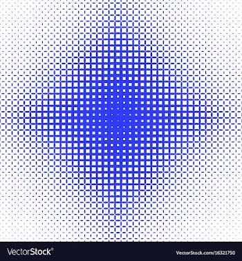 Abstract symmetrical halftone ellipse grid vector image