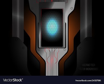 Abstract tech scene design vector image