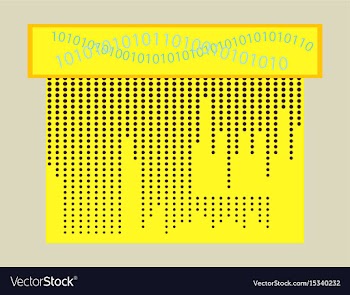 Abstract technology background binary computer vector image