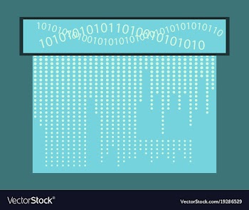 Abstract technology background binary computer vector image