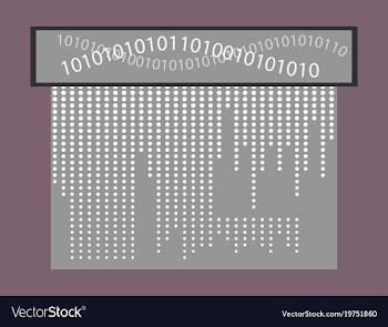 Abstract technology background binary computer vector image