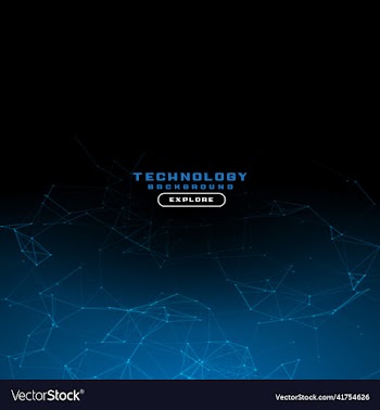 abstract technology background with blue lights