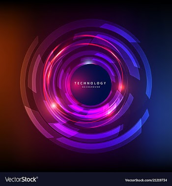 Abstract technology digital hi tech hexagons vector image