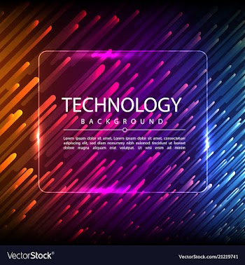 Abstract technology digital hi tech hexagons vector image