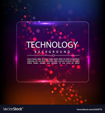 Abstract technology digital hi tech hexagons vector image